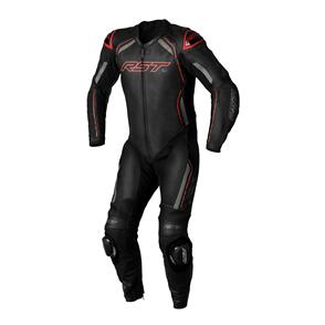 RST S1 CE 1-PC LEATHER SUIT [BLACK/GREY/RED]
